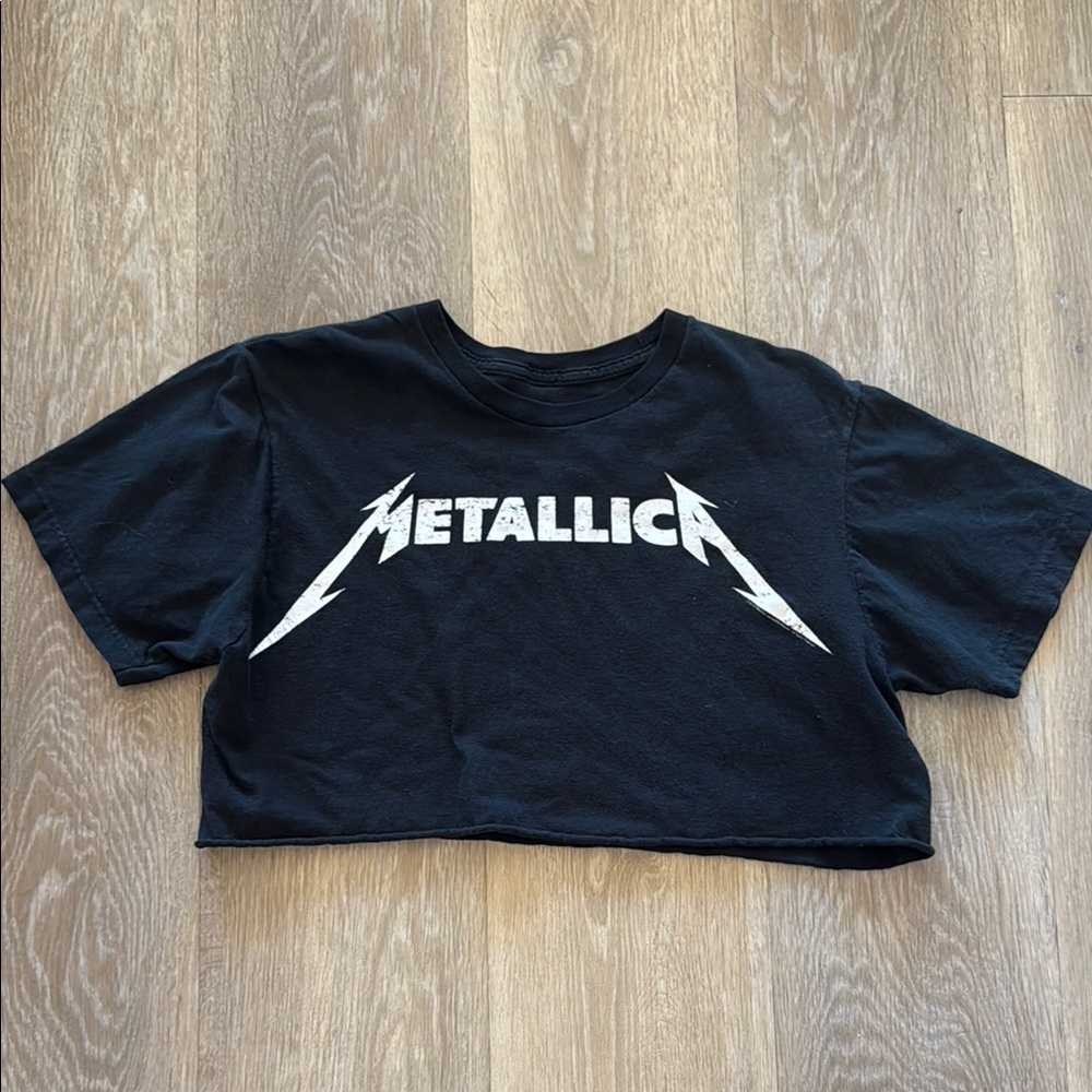 Metallica Black Crop Top